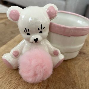 Sweet teddy bear plant pot